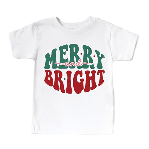Merry and Bright White Christmas T-Shiirt
