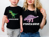 mumsaurus and minisaurus shirt
