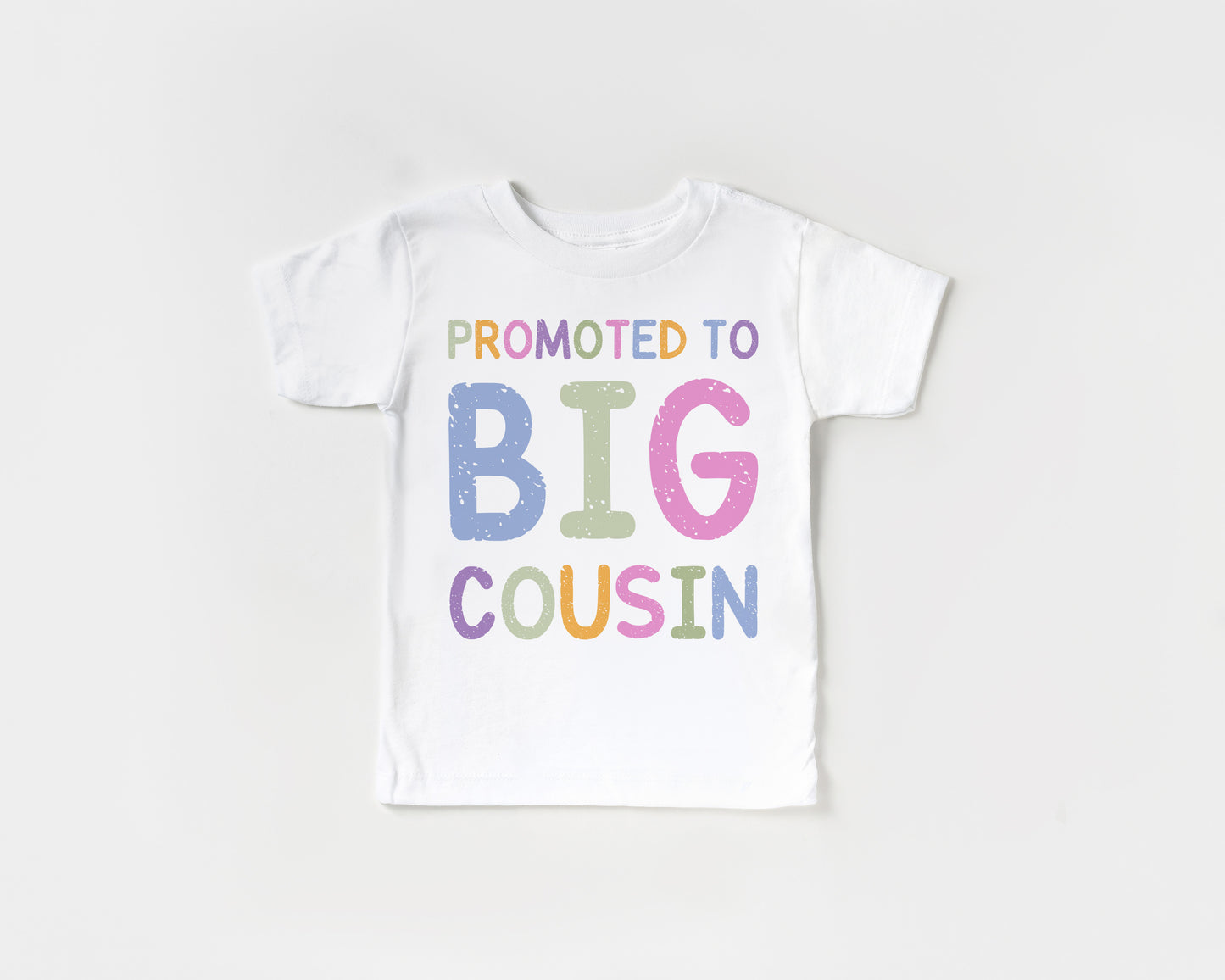 Promoted to Big Cousin in pastel colours T-Shirt