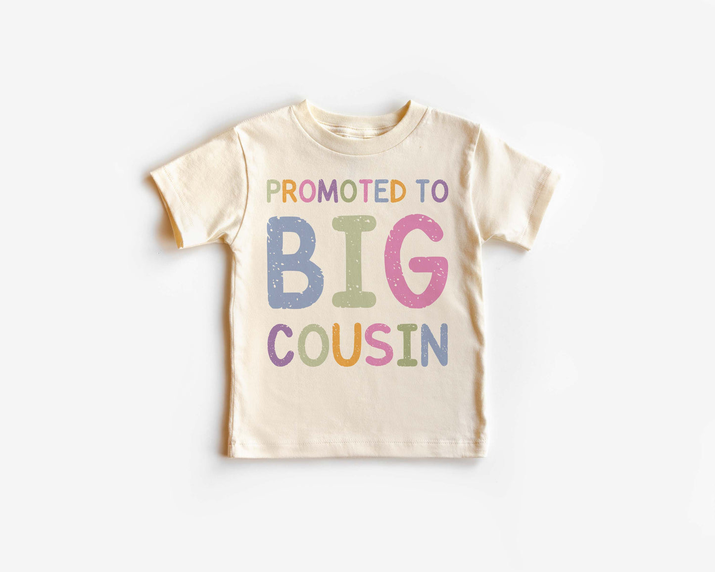 Promoted to Big Cousin in pastel colours T-Shirt