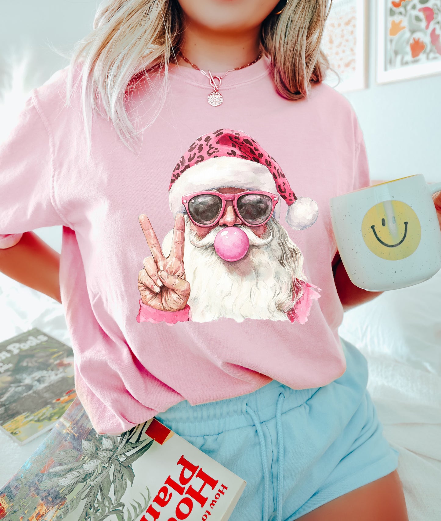 Santa peace out Christmas shirt