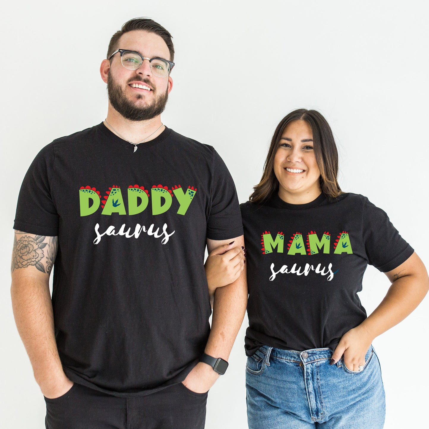 Matching Daddy Saurus & Mama Saurus T-shirt