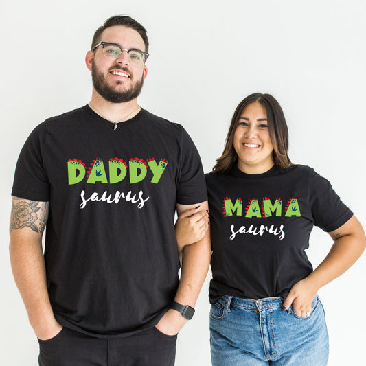 Matching Daddy Saurus & Mama Saurus T-shirt