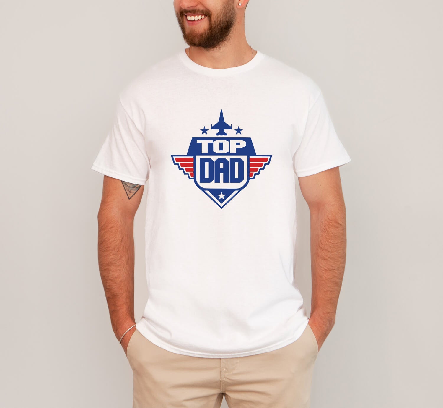 top dad aeroplane shirt