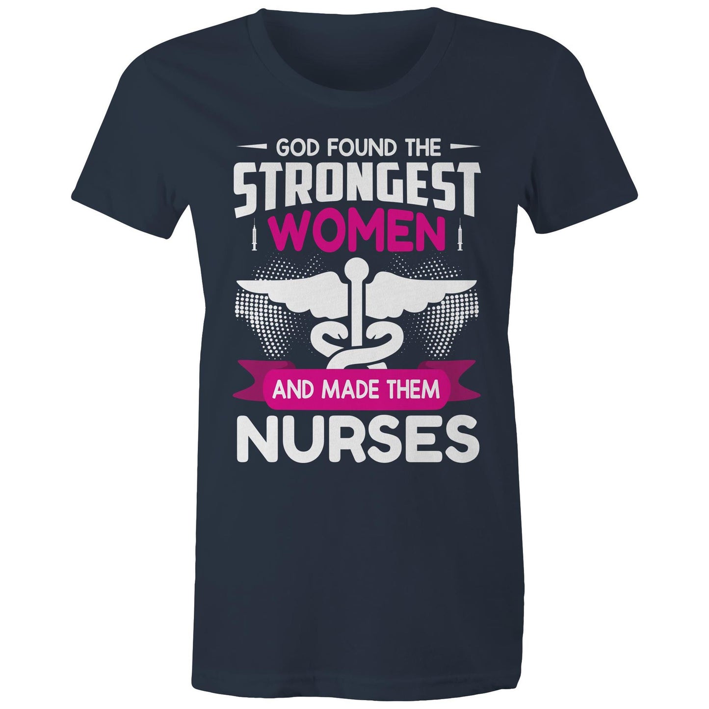 God Made Nurses Women's Maple Tee