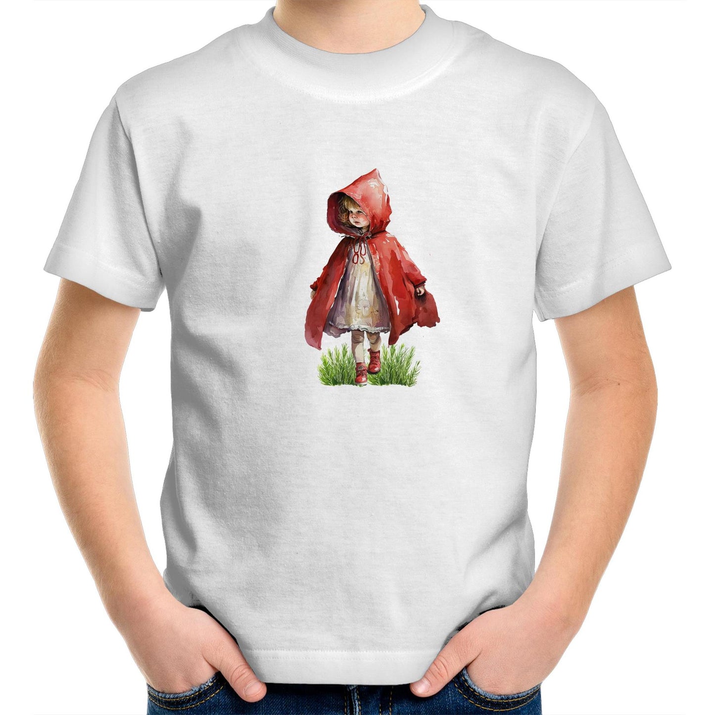 Red Riding Hood Kids Youth Crew T-Shirt