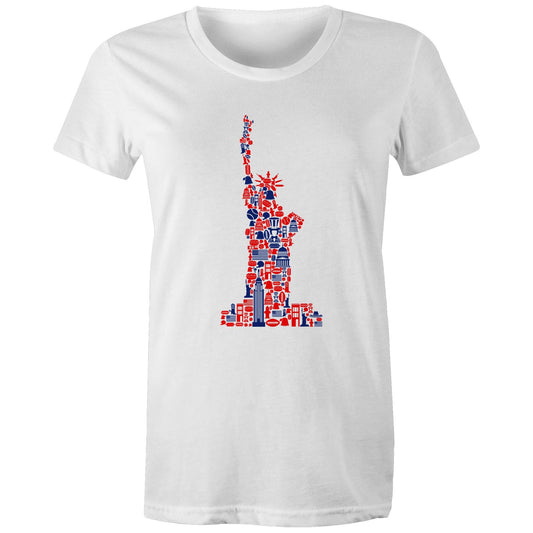 Statue of Liberty Women's Maple Tee