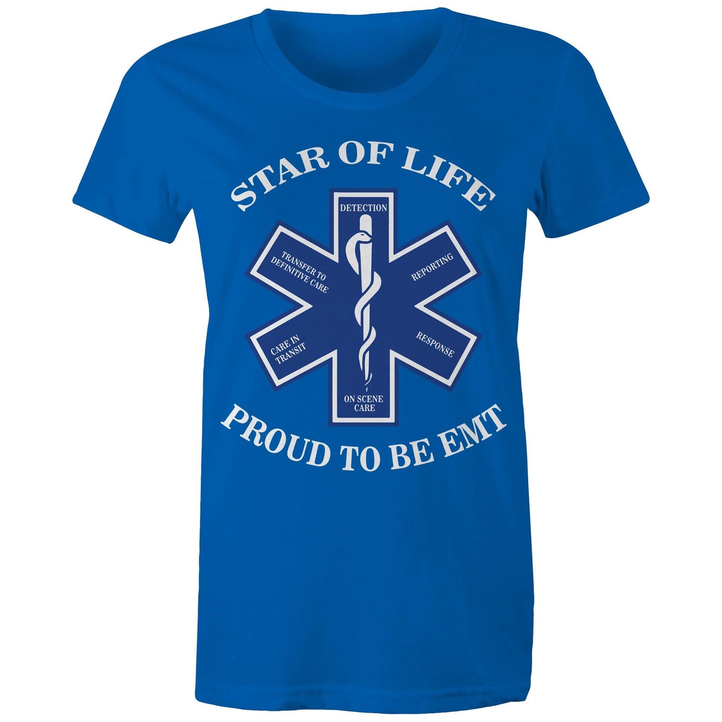 Proud to be EMT/ Paramedic Women's Maple Tee