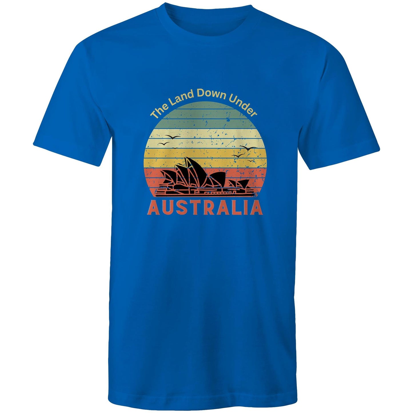 AUSTRALIA SUNSET RETRO Mens T-Shirt