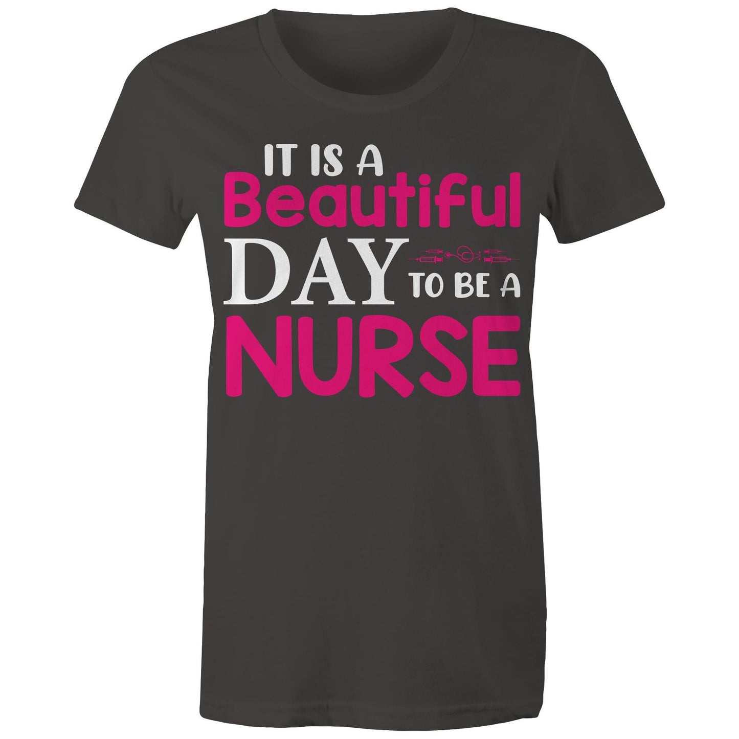 Beautiful Day to be a Nurse Women's Maple Tee
