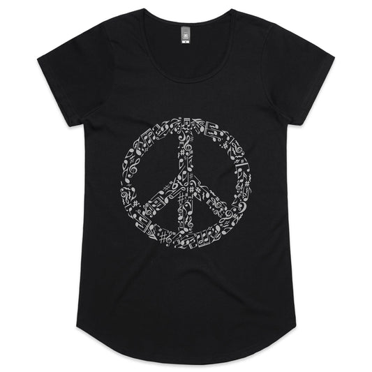 Rhyme in Peace Womens Scoop Neck T-Shirt