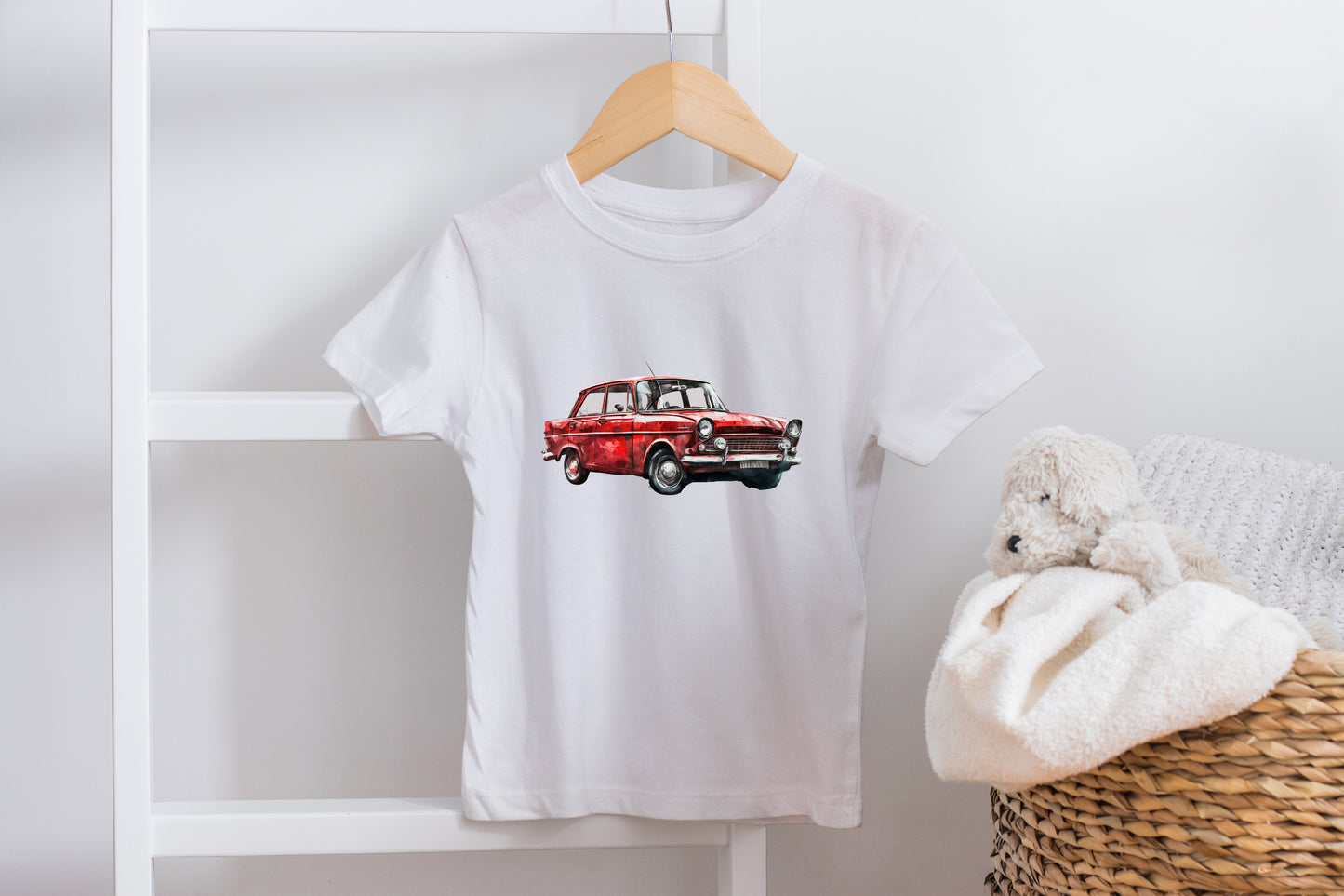 Red Car Kids Youth Crew T-Shirt