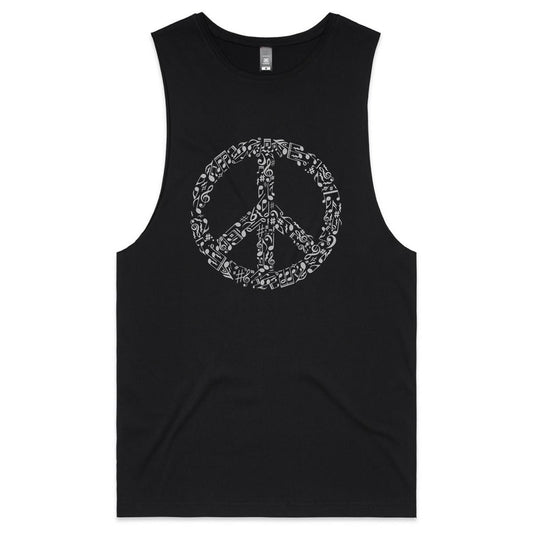 Rhyme in Peace Mens Tank Top Tee