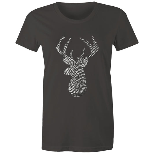 Deer Thumbmark Women's Maple Tee