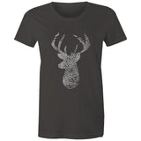 Deer Thumbmark Women's Maple Tee