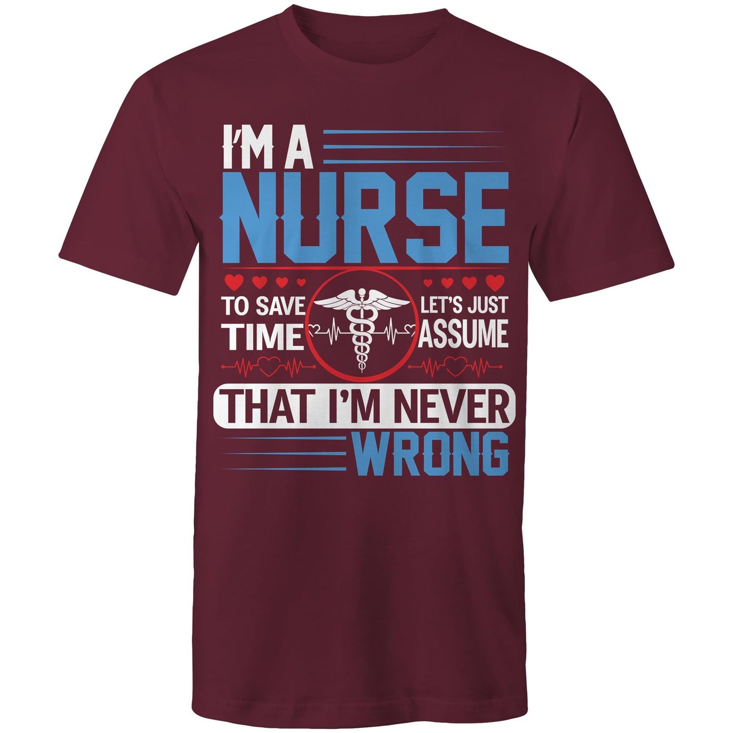 I’m Never Wrong Nurse Mens T-Shirt