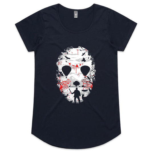 Crystal Lake Womens Scoop Neck T-Shirt