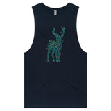 Electric Deer Mens Tank Top Tee