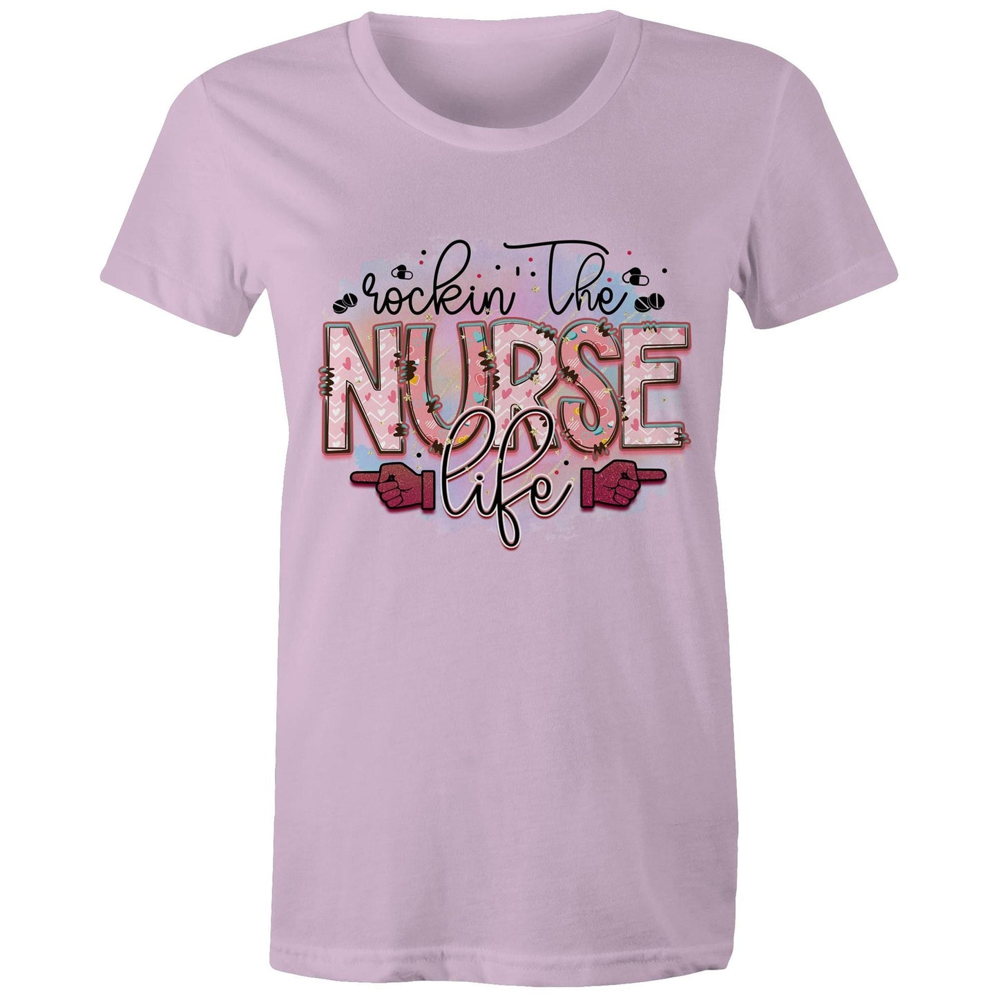 Rockin the Nurse Life Women's Maple Tee
