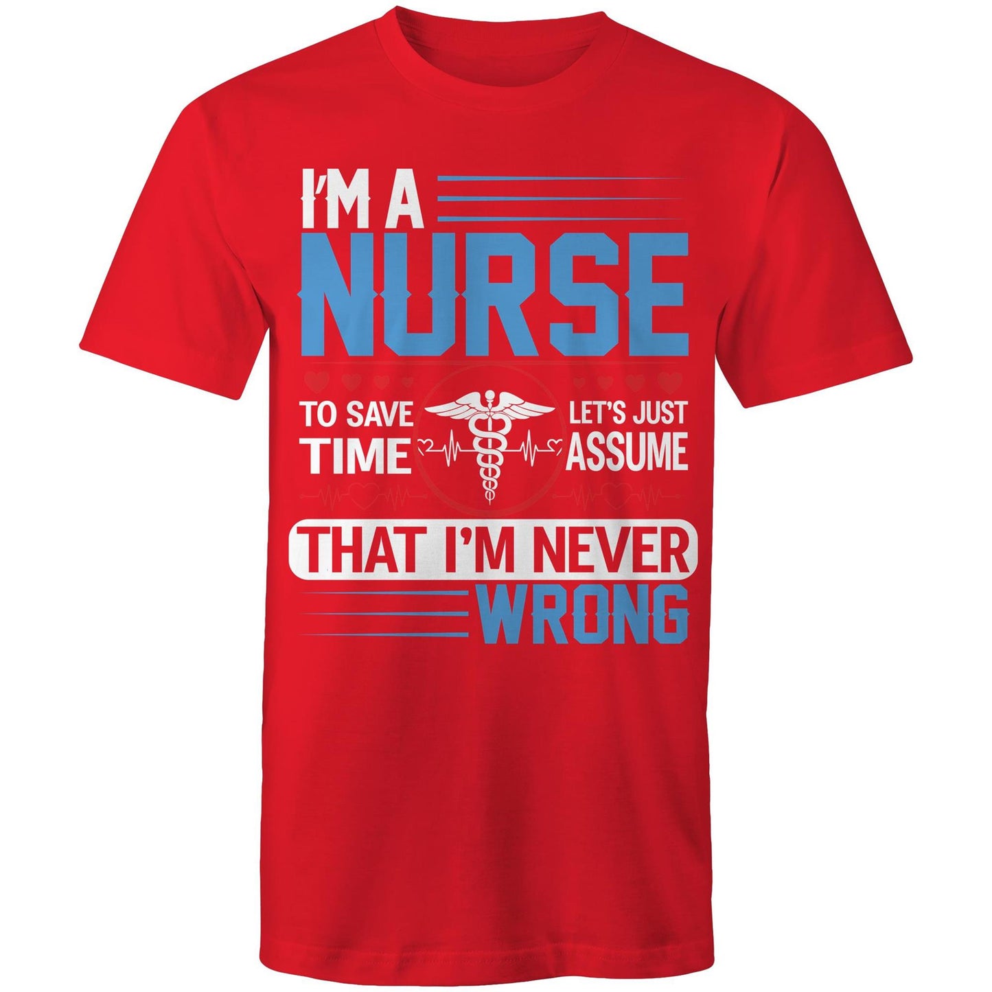 I’m Never Wrong Nurse Mens T-Shirt