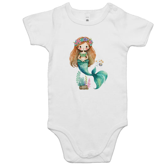 Little Mermaid  Baby Onesie Romper