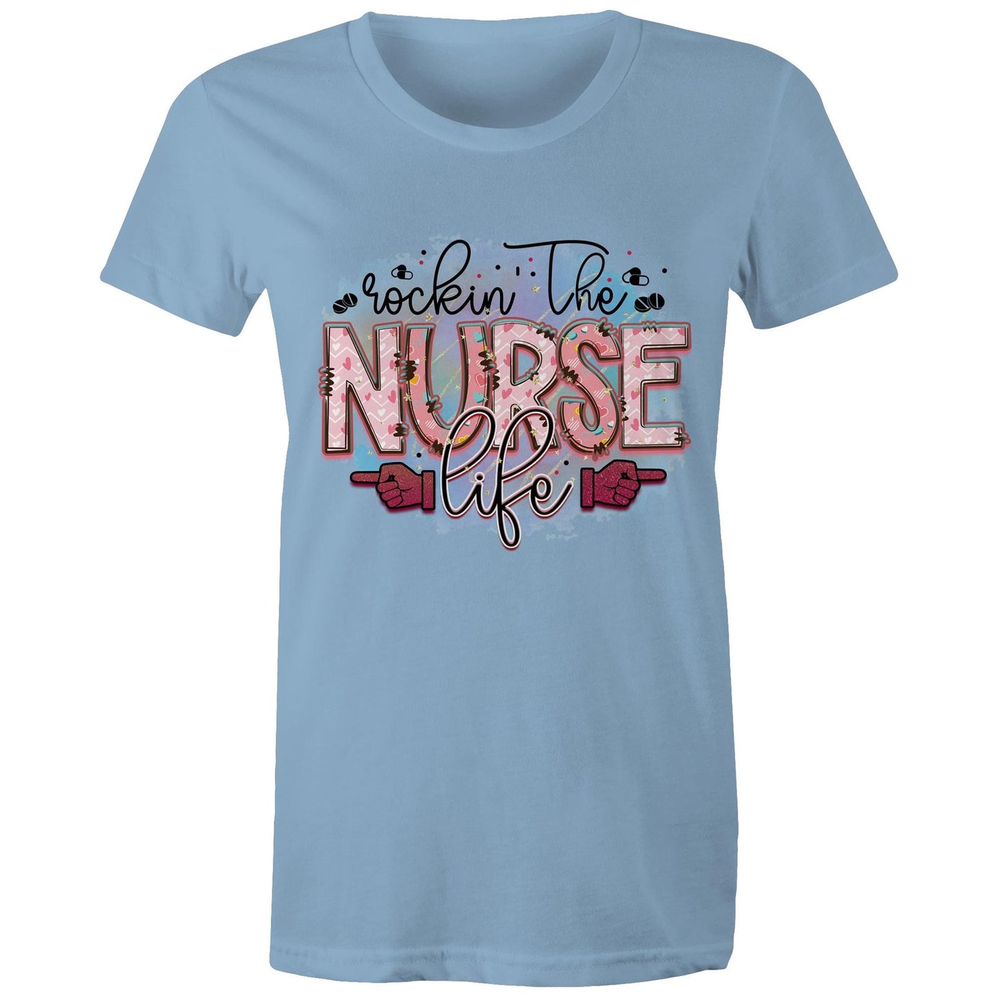 Rockin the Nurse Life Women's Maple Tee