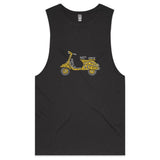 Yellow Bike Mens Tank Top Tee