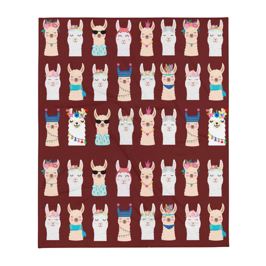 Llama Throw Blanket