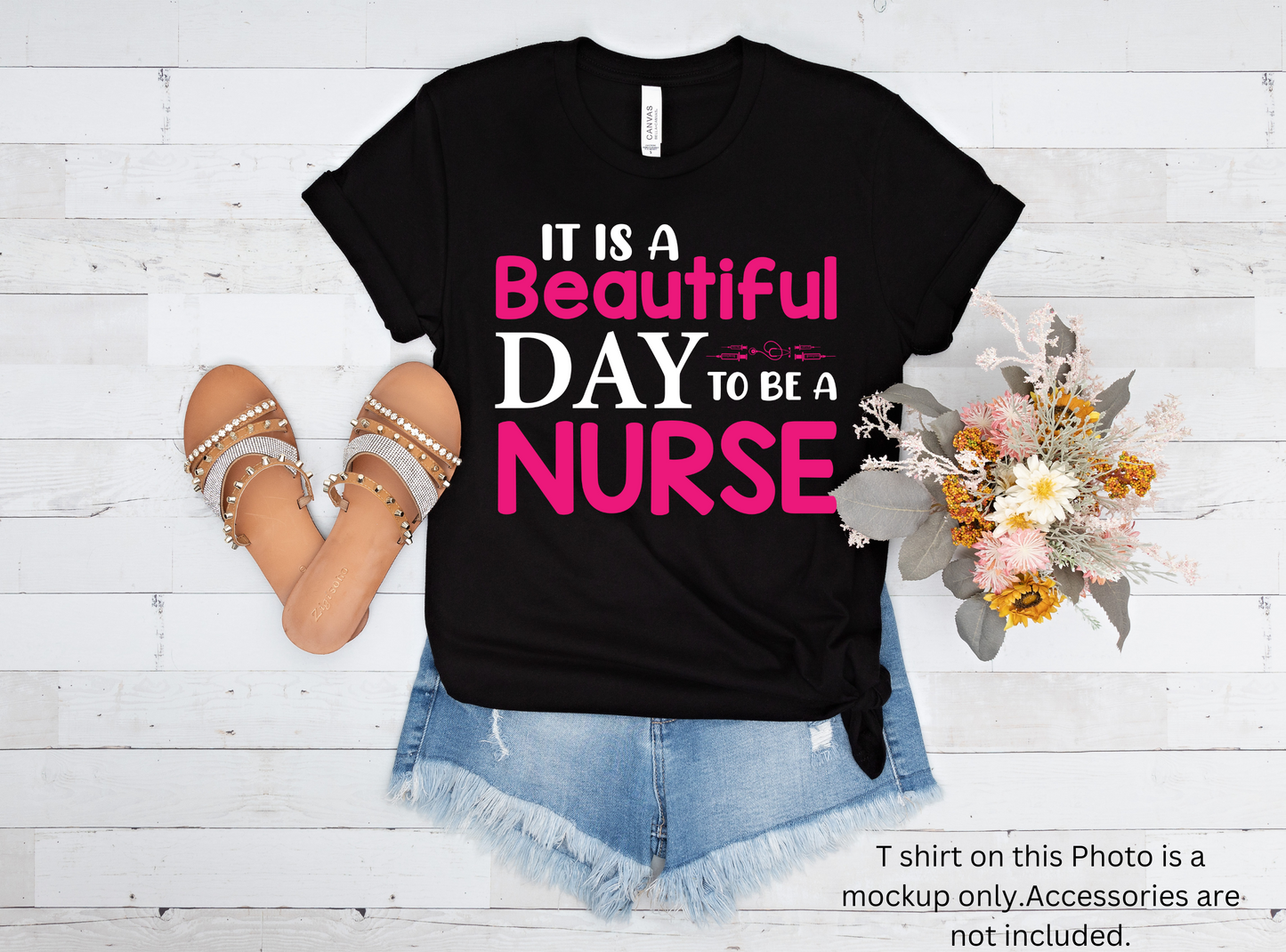 Beautiful Day to be a Nurse Women's Maple Tee