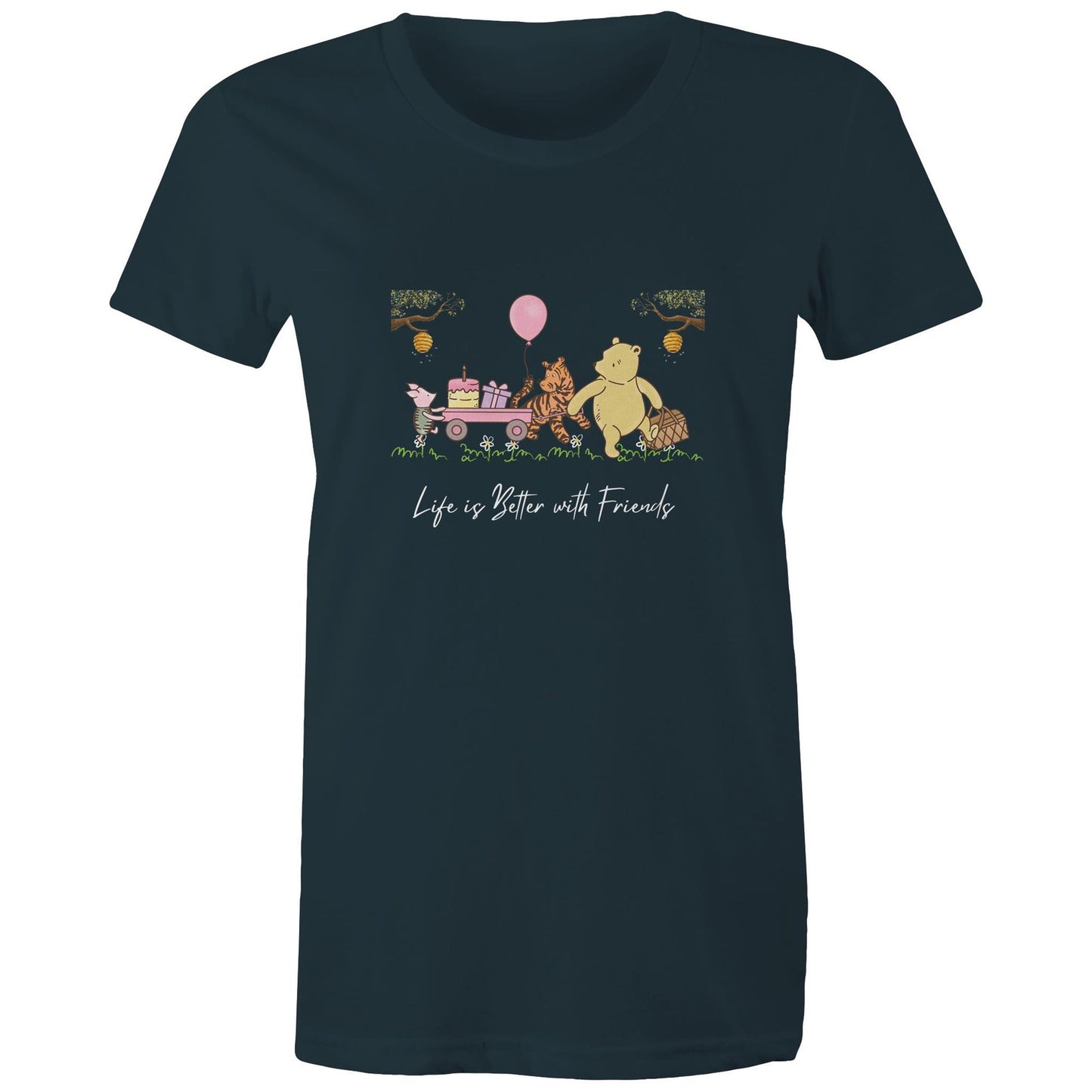 Classic Pooh and Friends Women's Maple Tee
