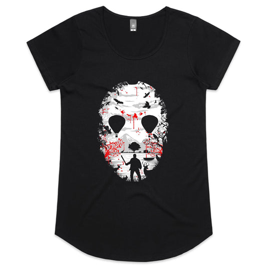 Crystal Lake Womens Scoop Neck T-Shirt