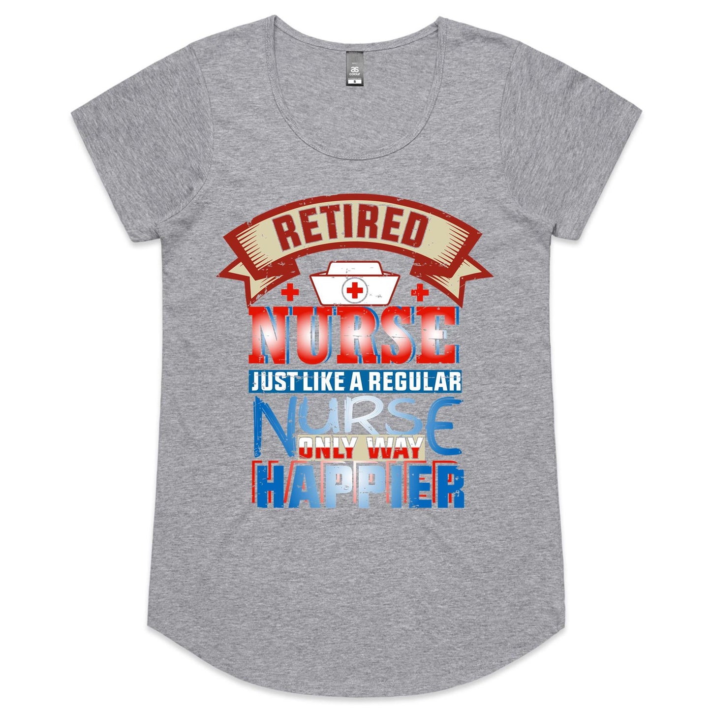 Retired Nurse Womens Scoop Neck T-Shirt