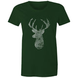 Deer Thumbmark Women's Maple Tee