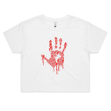 Zombie Hand Women's Crop Tee