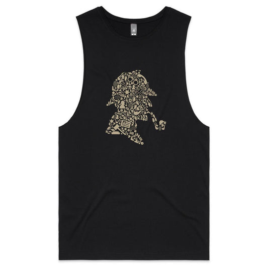 Sherlock Smoke - Mens Tank Top Tee