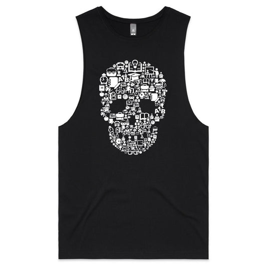 Skull Mens Tank Top Tee