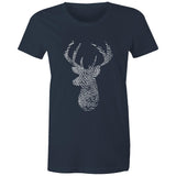 Deer Thumbmark Women's Maple Tee