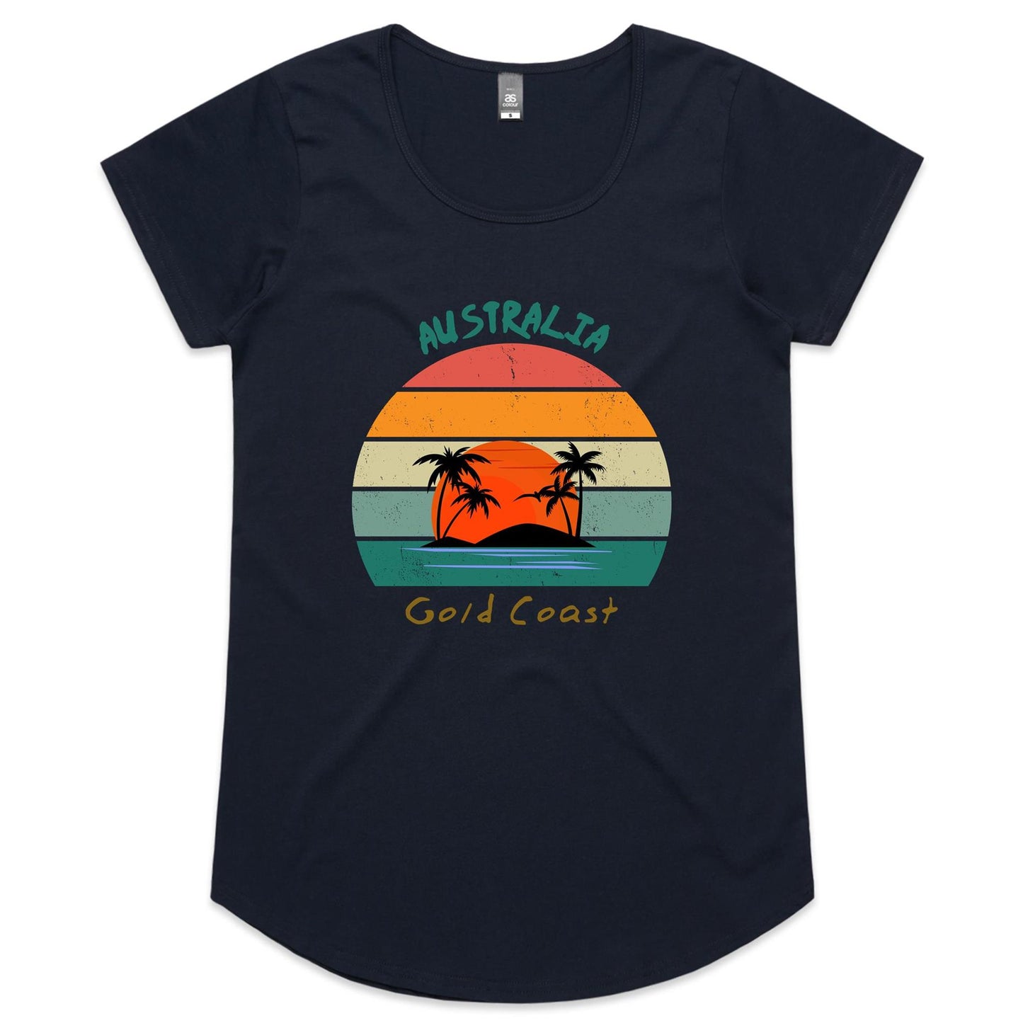 GOLD COAST Womens Scoop Neck T-Shirt