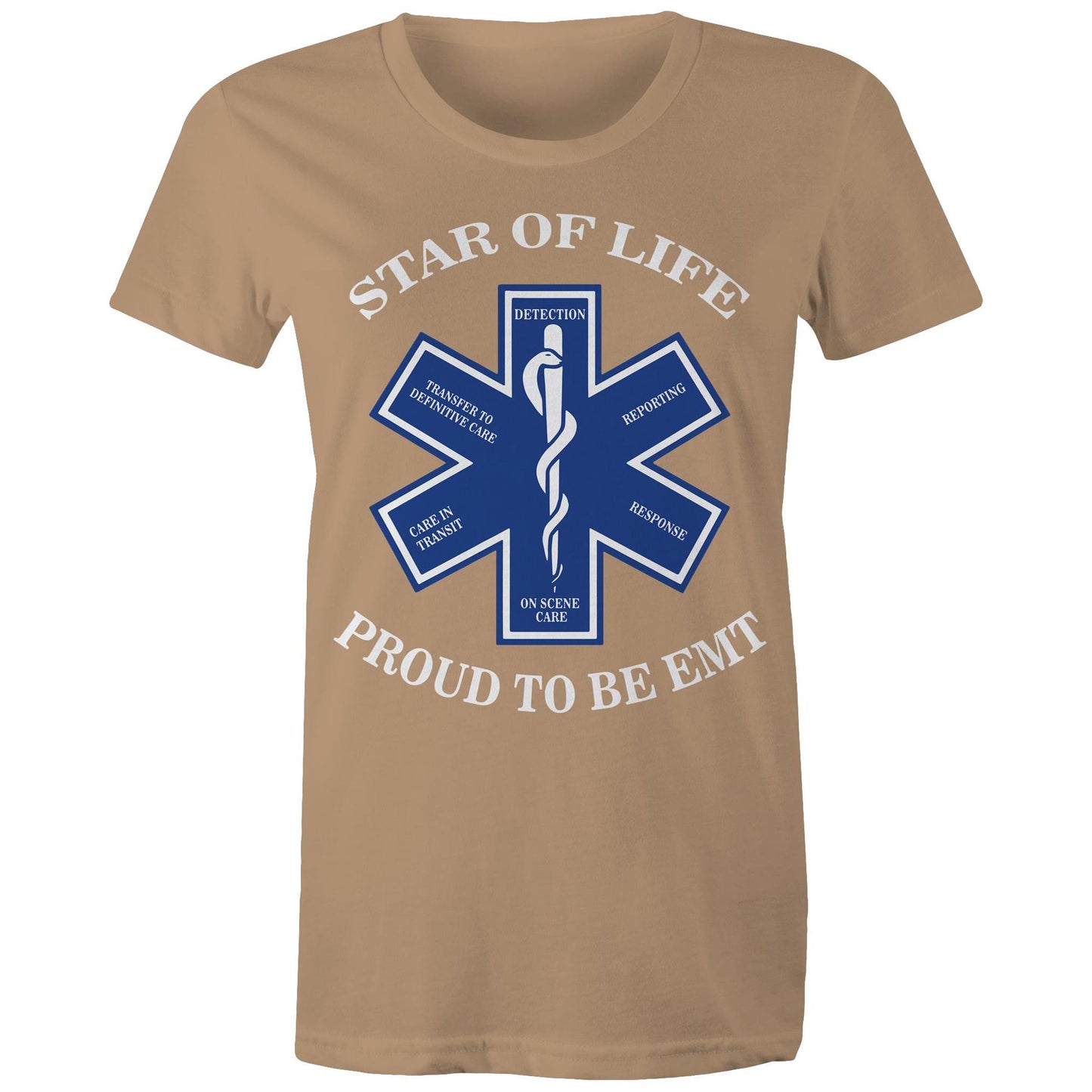 Proud to be EMT/ Paramedic Women's Maple Tee