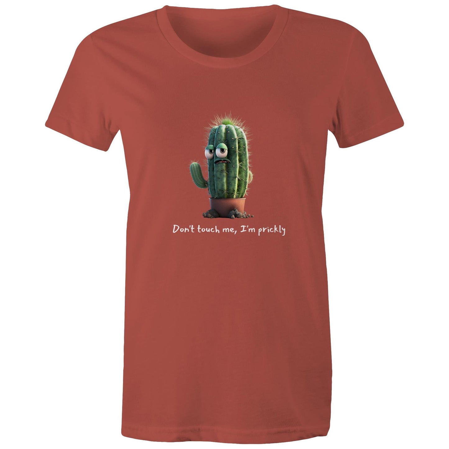 Don't Touch me, I'm prickly Women's Maple Tee