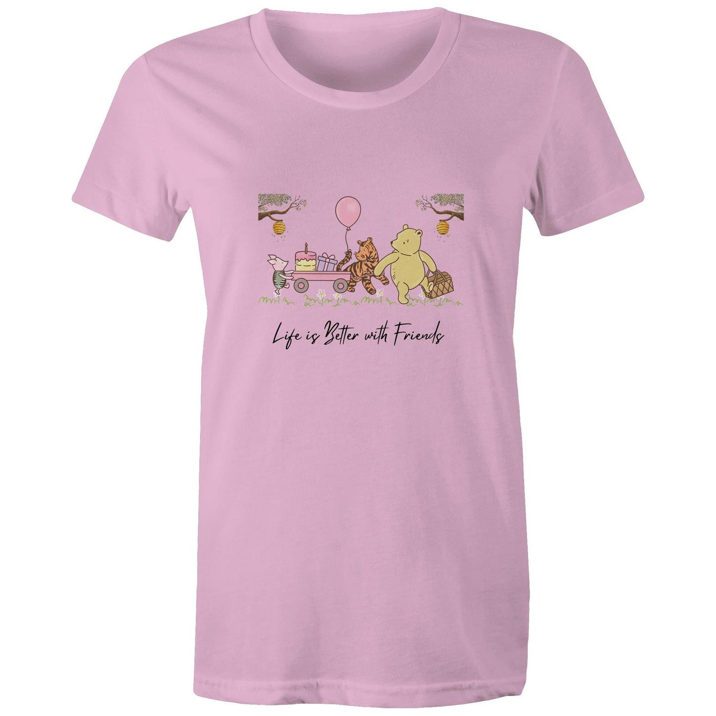 Classic Pooh and Friends Women's Maple Tee