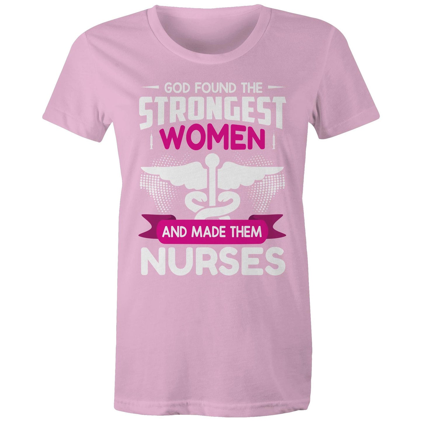 God Made Nurses Women's Maple Tee