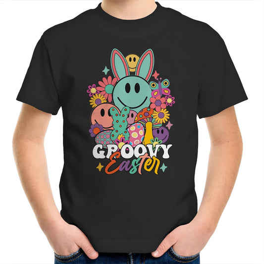 Groovy Easter Toddlers and Kids T Shirt