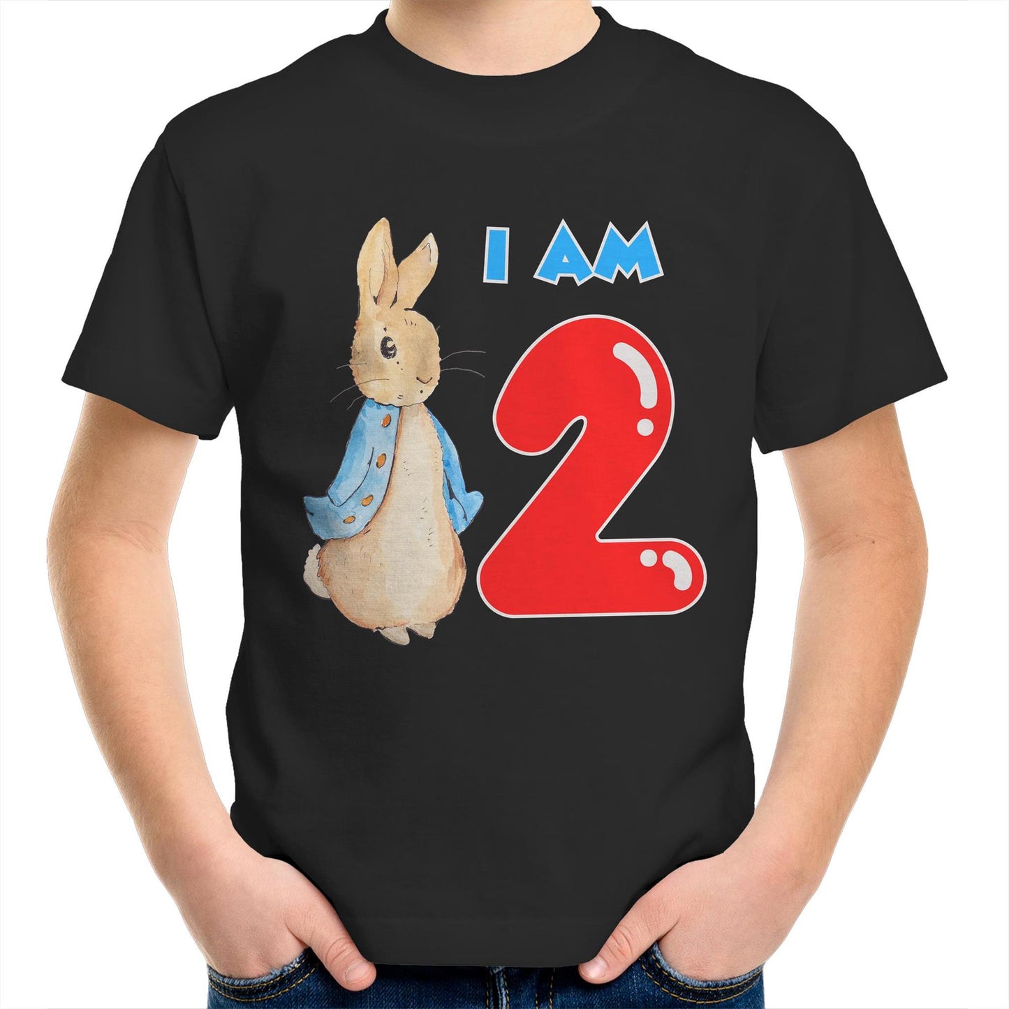 Peter Rabbit I am Two Birthday T Shirt