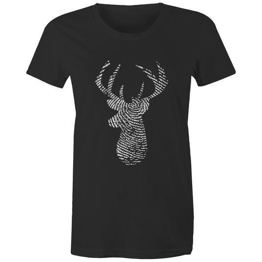 Deer Thumbmark Women's Maple Tee