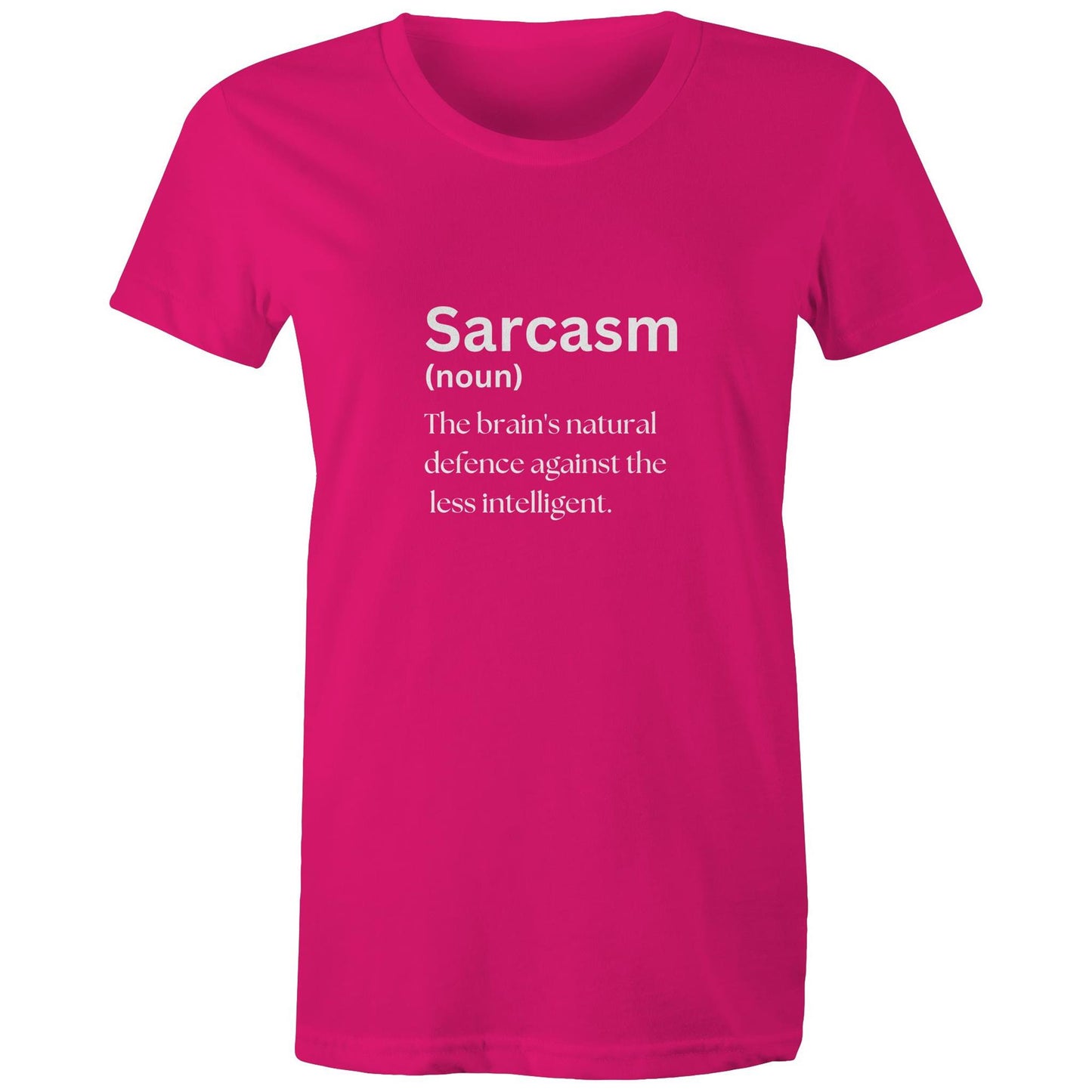 Define Sarcasm Women's Maple Tee