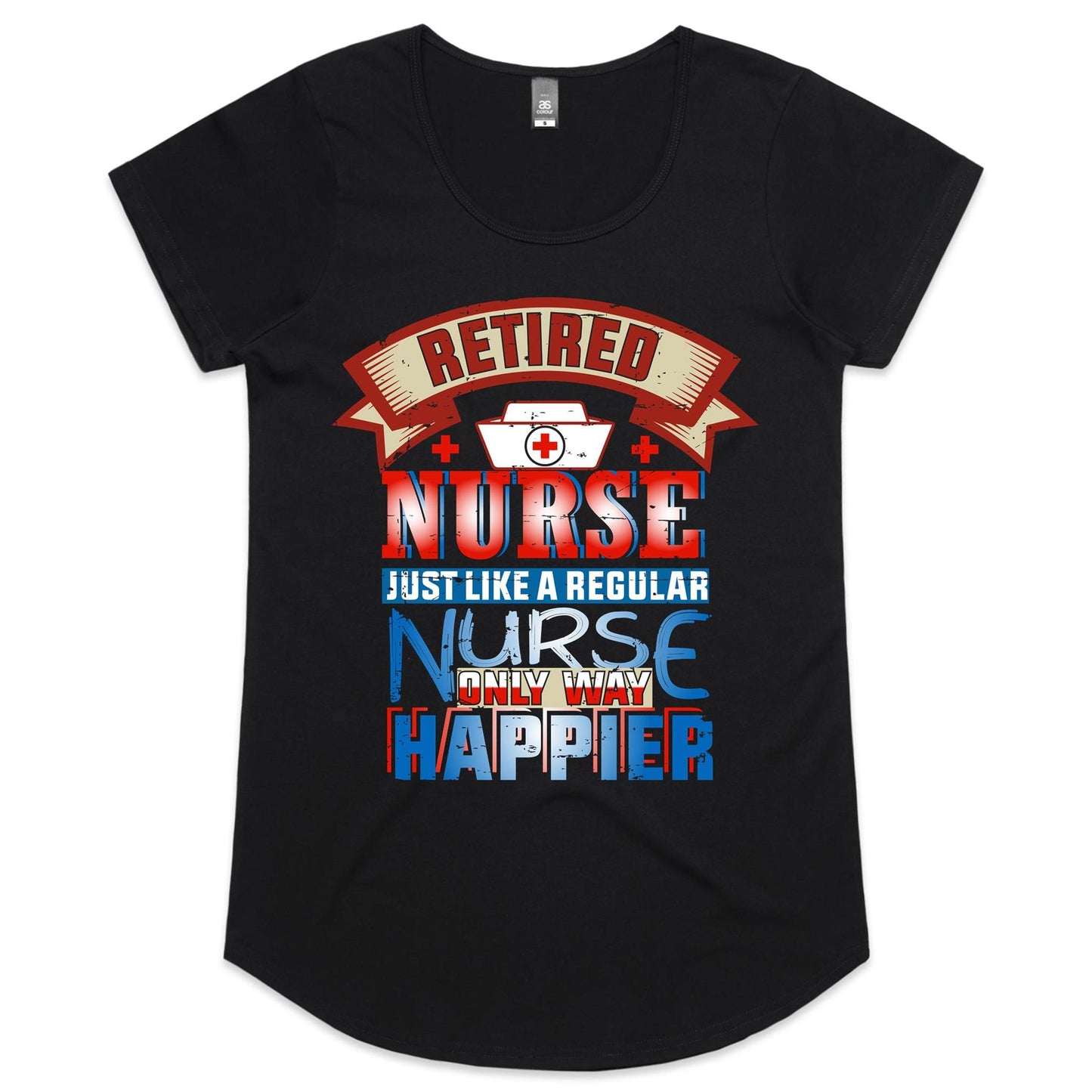 Retired Nurse Womens Scoop Neck T-Shirt