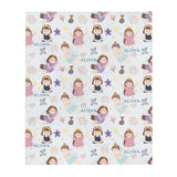 Kids Personalised Tooth Fairy Throw Blanket