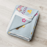 Kids Personalised Winnie the Pooh Bear Throw Blanket